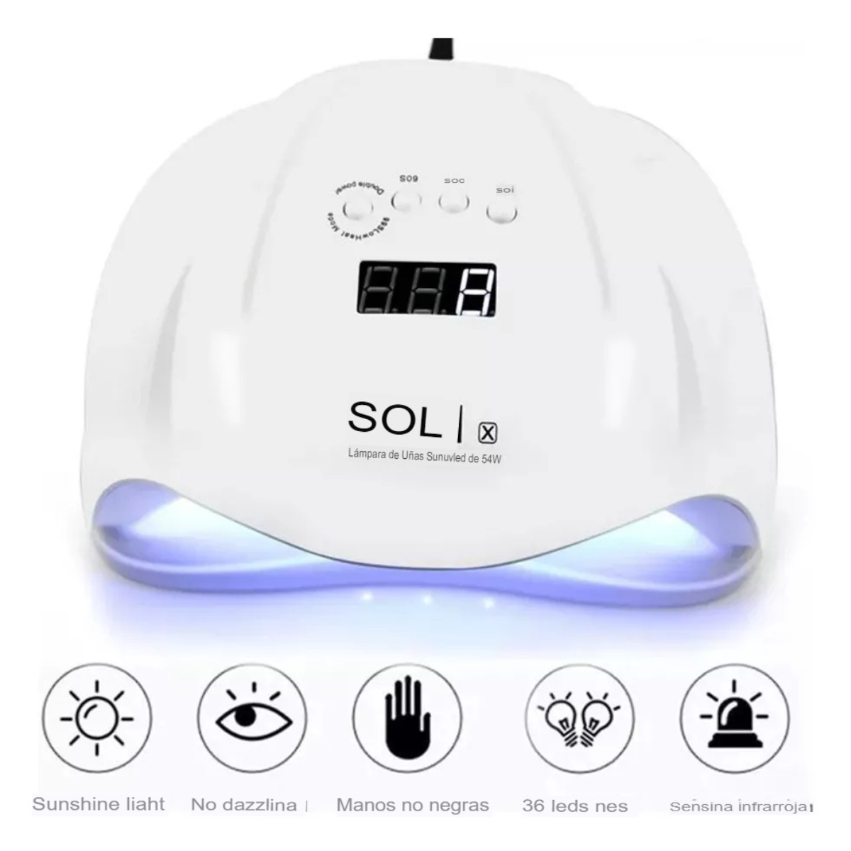 Lámpara de uñas manicure secadora UV