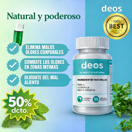 DEOS® Original - Desodorante corporal interno en cápsulas