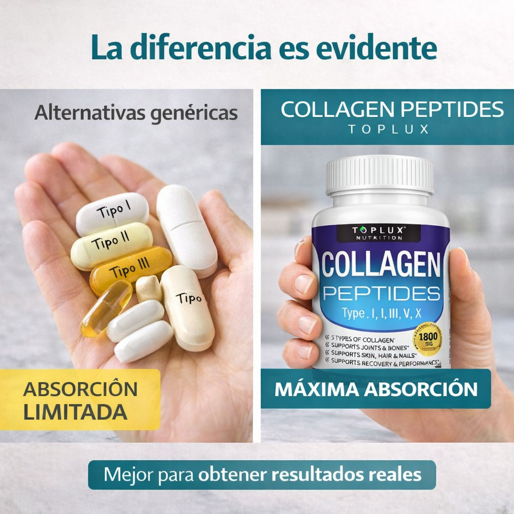 Collagen Toplux® - Colágeno para Juventud y Firmeza 60 Caps.