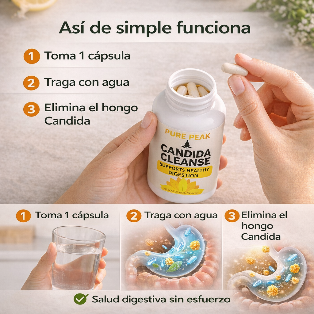 Candida Cleanse™ Recupera tu salud digestiva 60 Caps.