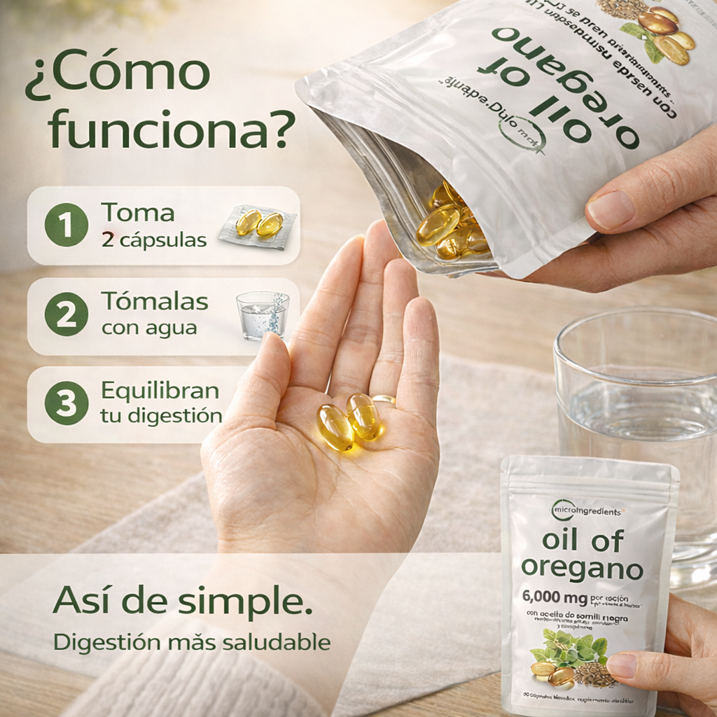 Microingredients® - Aceite de Orégano 60 cápsulas