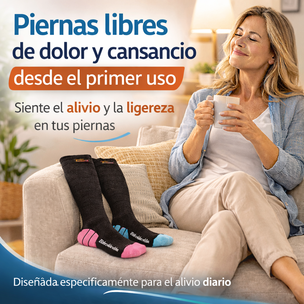 Cobrevida® Medias compresión con cobre para circulación y varices (2x1)