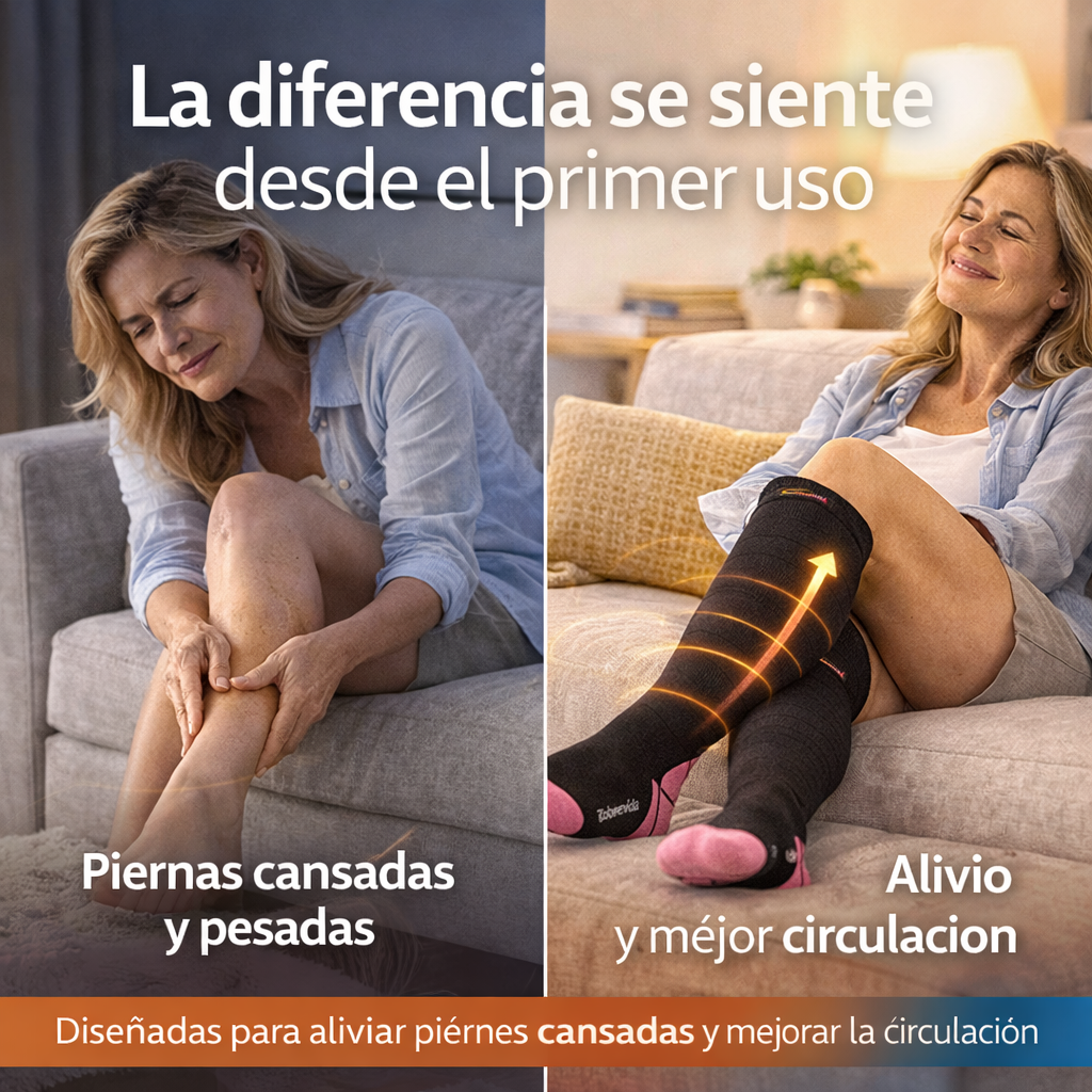 Cobrevida® Medias compresión con cobre para circulación y varices (2x1)