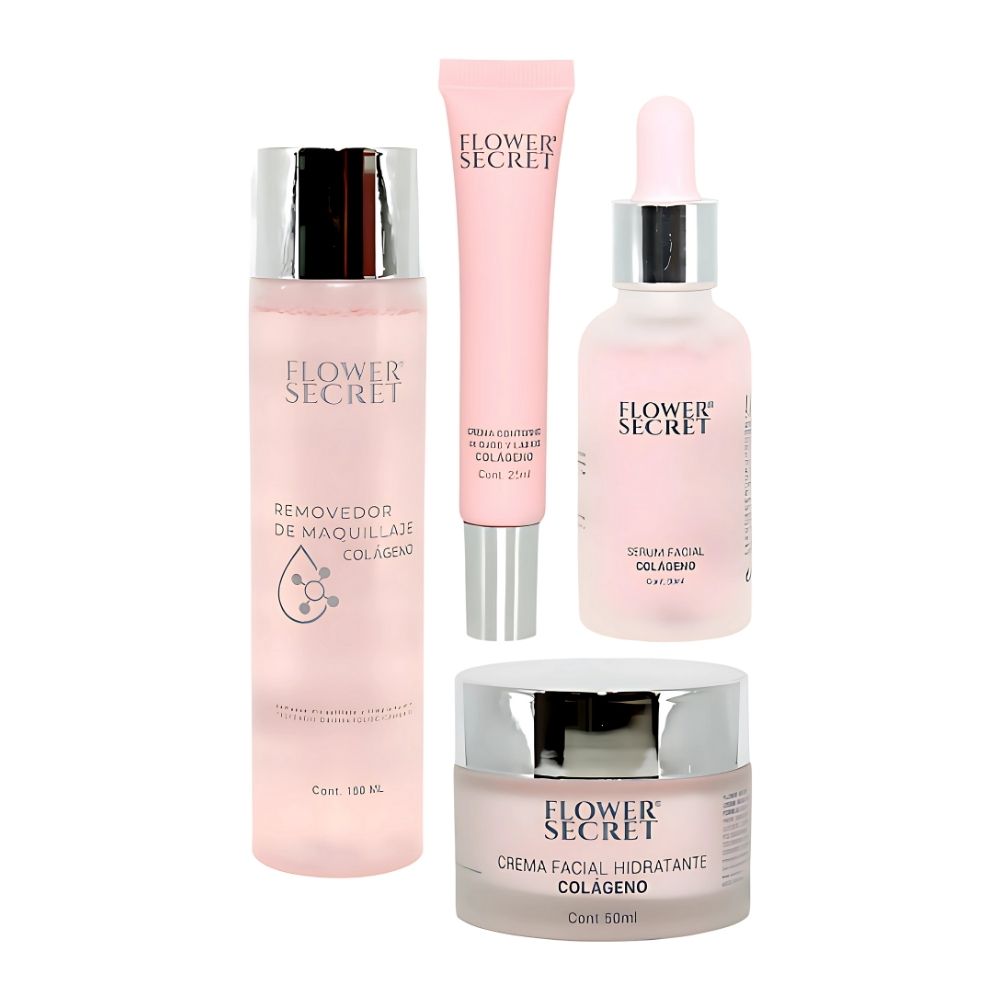 Set Cuidado Facial Con Colágeno 4 Pcs.