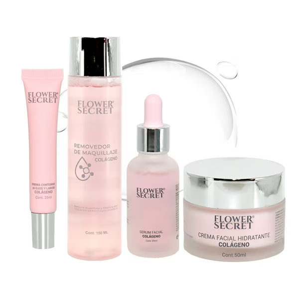 Set Cuidado Facial Con Colágeno 4 Pcs.