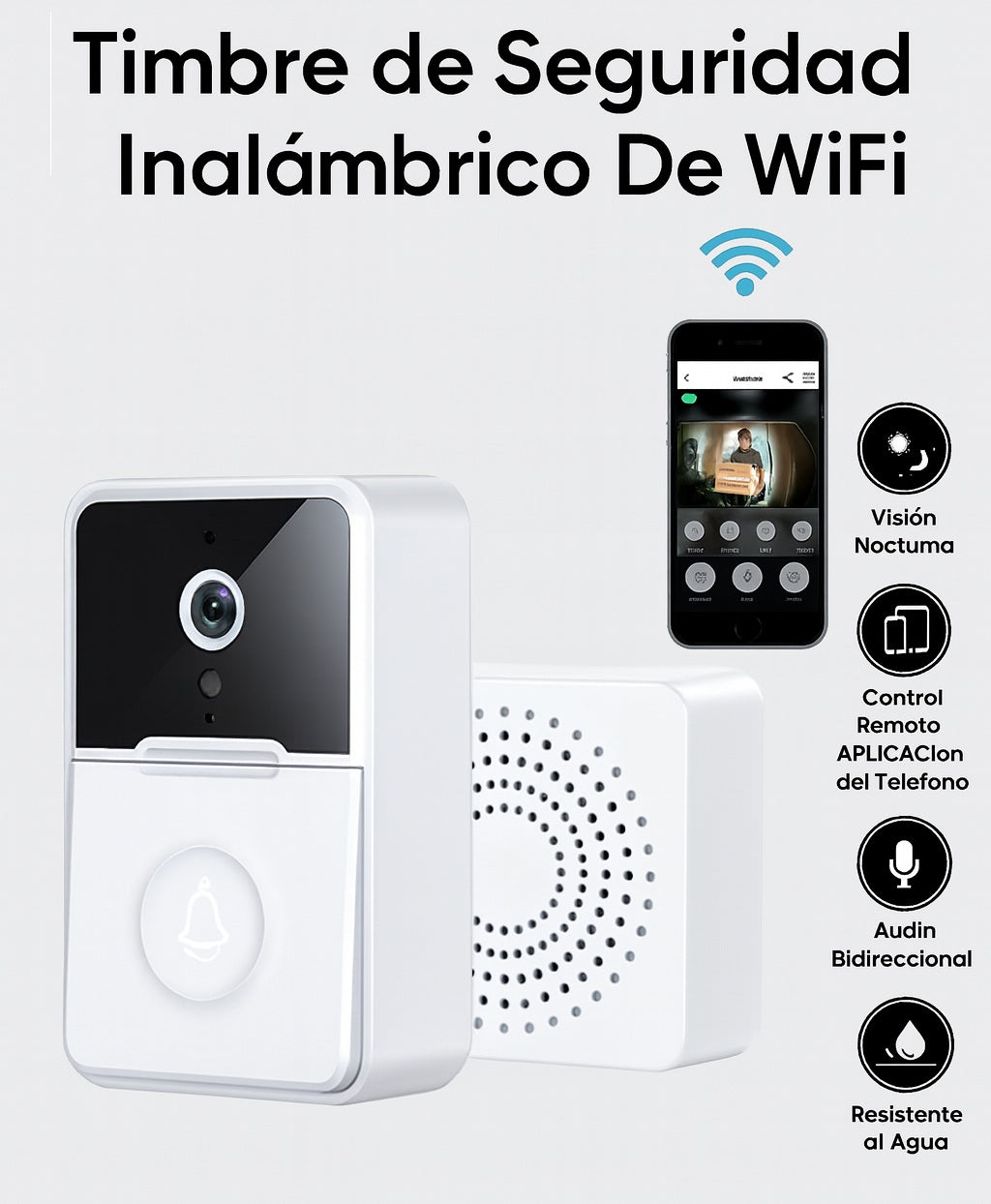 Timbre Inalámbrico con Cámara Wifi